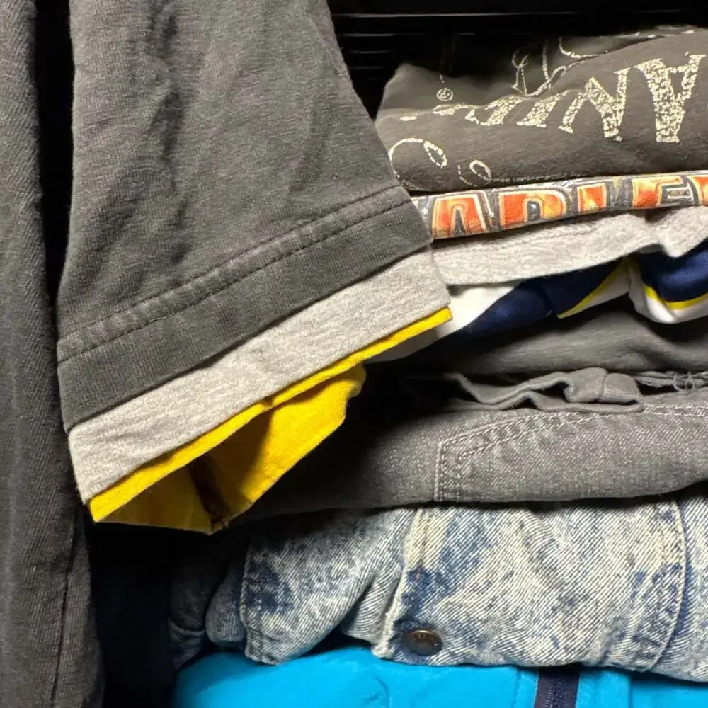 Vintage 212 NYC Tanglewood Corp Triple Layered T-Shirt Size L Faded Black - Picture 5 of 8